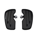 Rider Floorboards with Inlays in Gloss Black, Pair