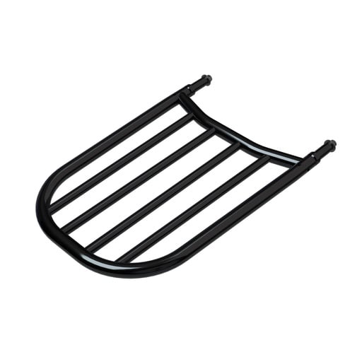 [2880955-266] Backrest Luggage Rack, Black