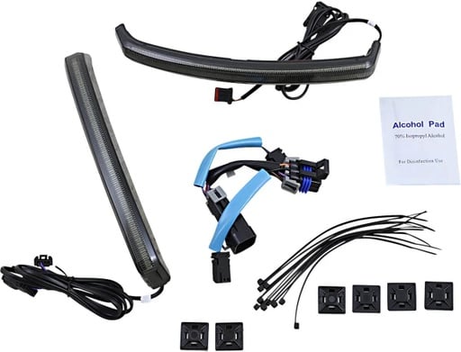 [2040-2696] LED Saddlebag Lights for Switch Positive w/ Smoked Lens