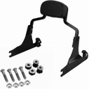 Detachable Backrest Sissy Bar Upright Passenger Backrest w/Pad Fit For Harley Breakout FXSB 2013-2017, Gloss Black