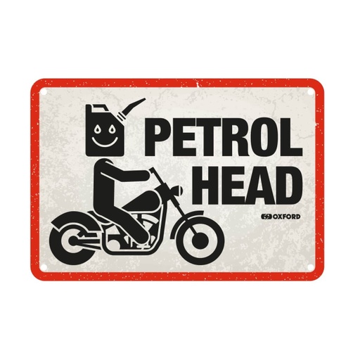 [OX358] Petrol Head Garage Metal Sign