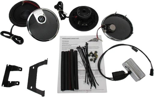 [2879816-156] Saddlebag Audio Kit, Chrome