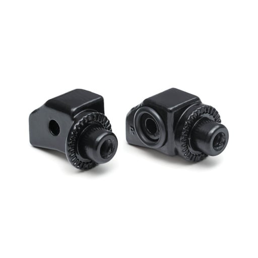 [8938] Splined Peg Adapters Rear, Satin Black