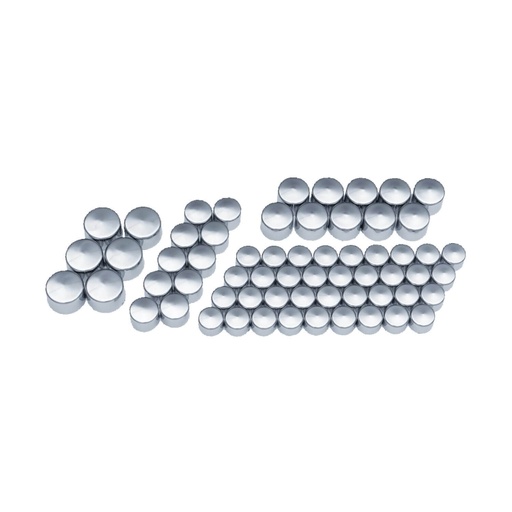 [2464] Kool Kaps Bolt Cover Engine Kit, Chrome