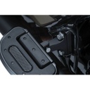 Non-Pivoting Splined Footpeg Adaptors, Black