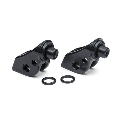 [8937] Splined Peg Adapters Front, Satin Black