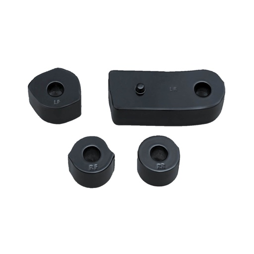 [7508] Rider Floorboard Offset Spacer Kit, Black