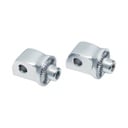 Splined Male Mount Peg Adapters, Chrome