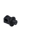 Splined Male Mount Peg Adapters, Adjustable Stop, Black