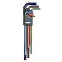 ColorGuard Allen Head/Ball-End L-Wrench Set Metric