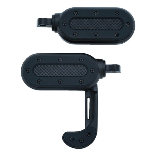[7028] Heavy Industry Switchblade Footpegs, Satin Black