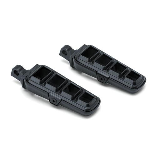 [6667] Dillinger Footpegs with Male Mount Adapters, Satin Black