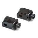 Footpeg Adapter Splined, Gloss Black