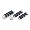 ISO Grip Covers for OEM Heated Grips, Chrome