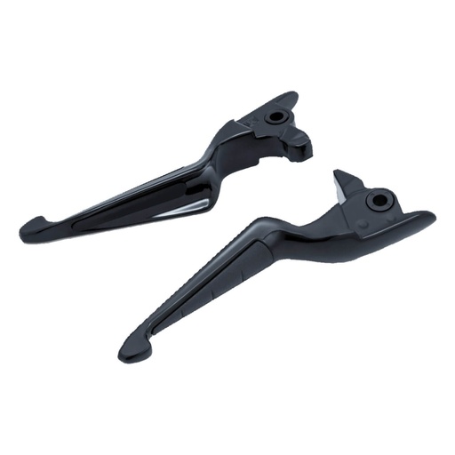 [5735] ISO Handlebar Lever Set, Gloss Black