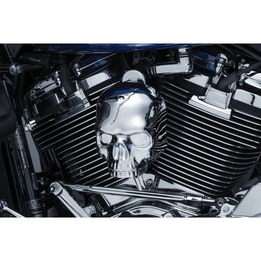 [5730] Skull Horn Cover, Chrome