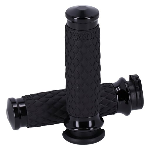 [DIA-65-ANO] Grip Set, Diamond Contour Air SS, Domed, Black