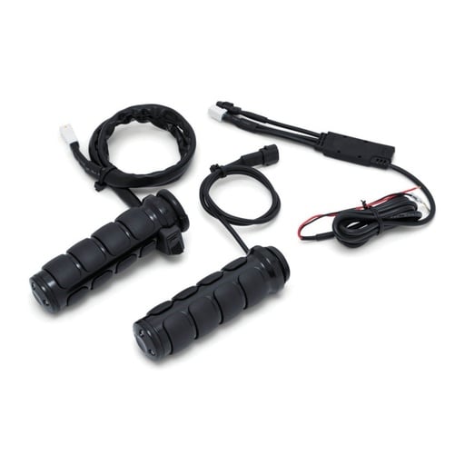 [6472] Heated ISO Grips, Gloss Black