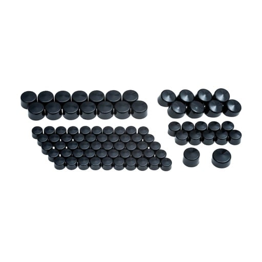 [2452] Kool Kaps Bolt Cover Engine Kit, Black