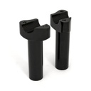 Forged Aluminum Risers Straight, 4-1/2" Rise, Black