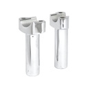 Forged Aluminum Risers Straight, 4-1/2" Rise, Chrome