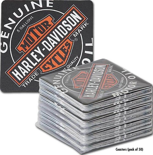 [HDL-18513-C] Oil Can Bar Coasters