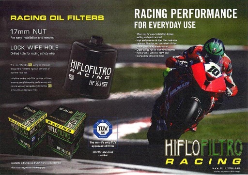[HF303RC] HF303RC Oljefilter Racing