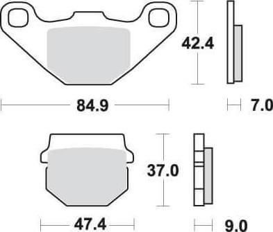 [SBS101] SBS101 Bremseklosser (544) F+B