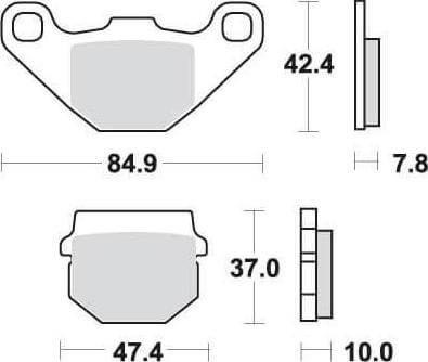 [SBS102] SBS102 Bremseklosser (548) F+B