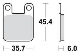 [SBS105] SBS105 Bremseklosser (559) F+B