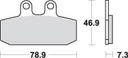 SBS108 Bremseklosser (588) Maxi Carbon