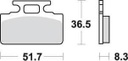 SBS110 Bremseklosser (618HF) F+B