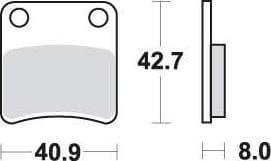 [SBS115] SBS115 Bremseklosser (670) F+B