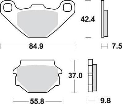 [SBS135] SBS135 Bremseklosser (546) F+B