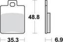 SBS142 Bremseklosser (724) Maxi Carbon