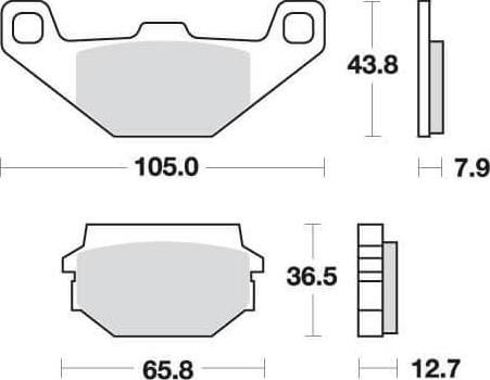 [SBS150] SBS150 Bremseklosser (745) F+B