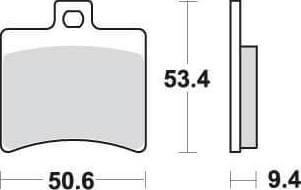 [SBS152CT] SBS152 Bremseklosser (747) Maxi Carbon