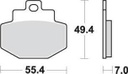 SBS166 Bremseklosser (772) Maxi Carbon