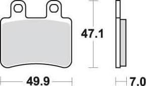 [SBS167CT] SBS167 Bremseklosser (773) Maxi Carbon