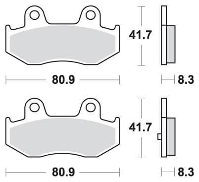 [SBS174MS] SBS174 Bremseklosser (781) Maxi Sinter