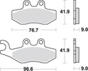 SBS177 Bremseklosser (786) Maxi Carbon