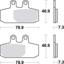 SBS179 Bremseklosser (793) F+B