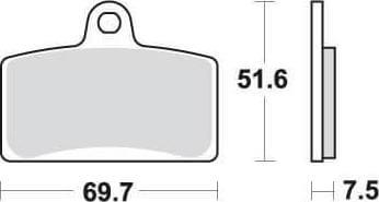 [SBS189MS] SBS189 Bremseklosser (821) Maxi Sinter