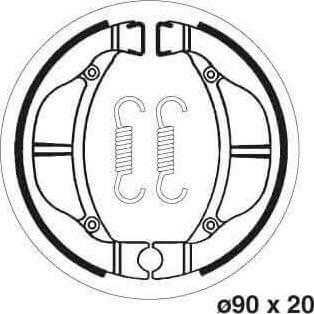 [SBS2093] SBS2093 Bremsesko Sett m/Fjærer