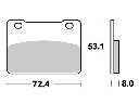 SBS215 Bremseklosser Maxi Carbon