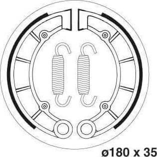 [SBS2197] SBS2197 Bremsesko Sett m/Fjærer