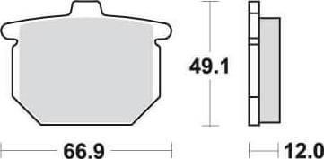 [SBS508] SBS508 Bremseklosser Front