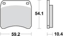 SBS523 Bremseklosser Dual Carbon