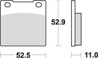 [SBS526] SBS526 Bremseklosser Front