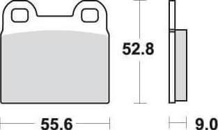 [SBS527] SBS527 Bremseklosser Front